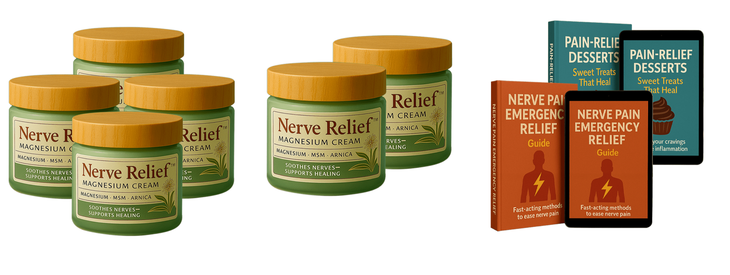 Nerve Relief Magnesium Cream (6 month supply) - 4+2