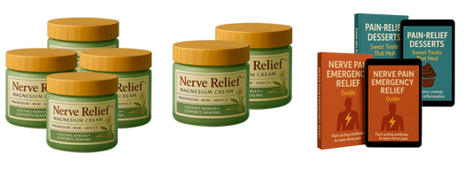 Nerve Relief Magnesium Cream (6 month supply) - 4+2
