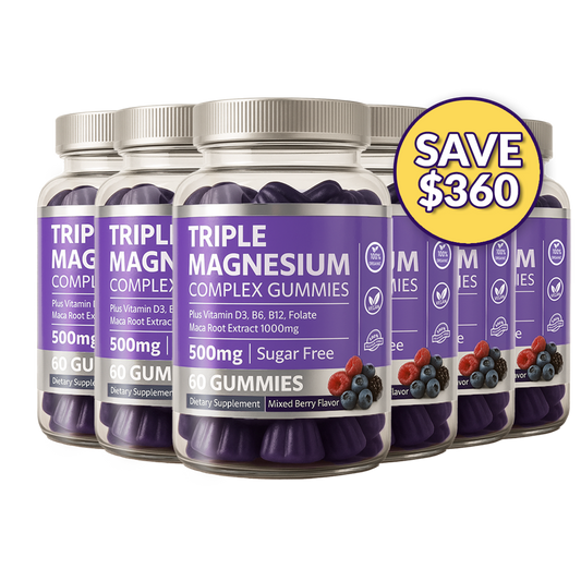 Triple magnesium gummies x6 with gift