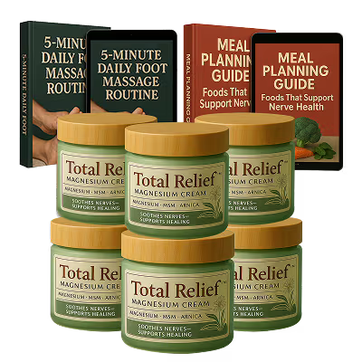 Total Relief Magnesium Cream (6 month supply +2 FREE BONUSES)